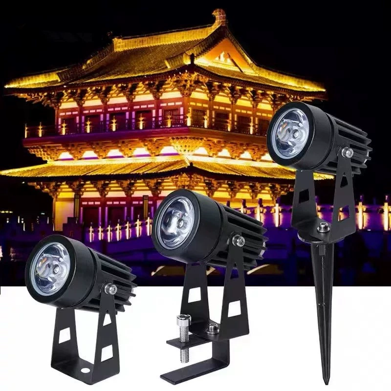 Светодиодный наружный прожектор 1W3W небольшой прожектор концентрируй COB крыша гофрированный свет прожектор вставка света дерево лампа для защиты от дождя