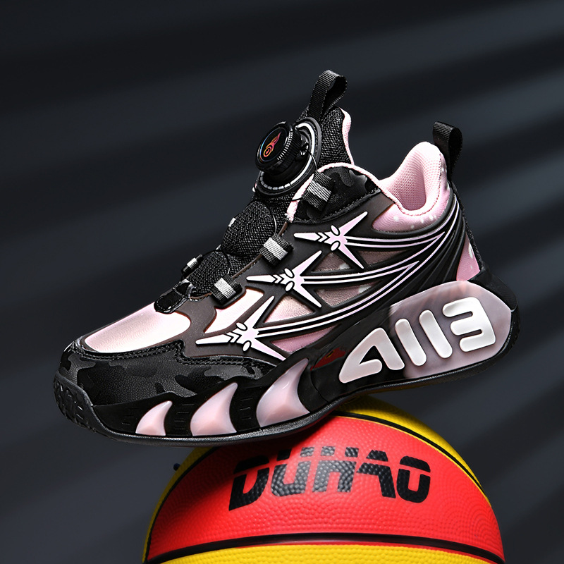 2025 nueva primavera zapatos de baloncesto de cuero para niños zapatos de niños zapatos antideslizantes zapatos de corrida para niños mayores