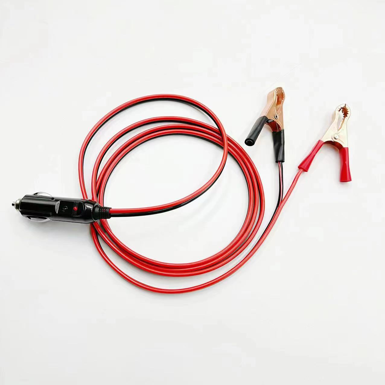 Factory supply cigarette lighter with crocodile clip car cigarette lighter clip wire battery clip turn cigarette lighter power cord