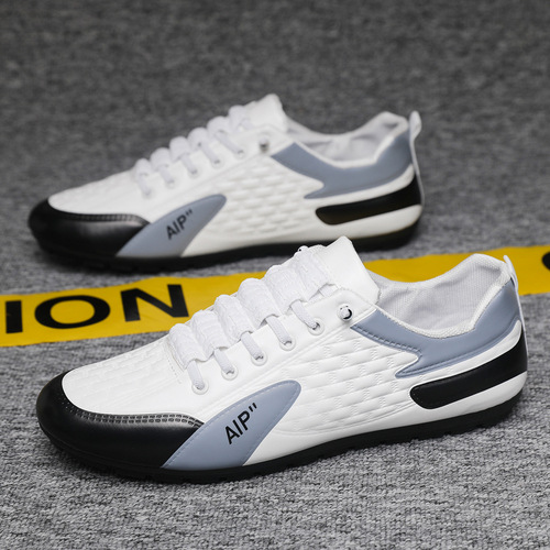 New foreign trade men's shoes, low-top casual sneakers, men's slip-on lazy shoes, trendy beans shoes for men