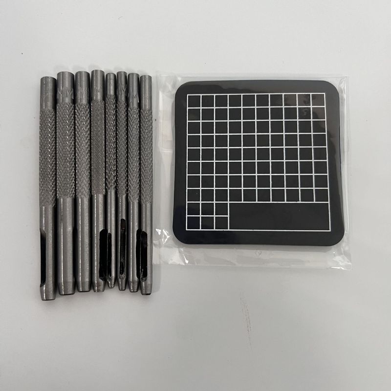 Diy手作業の皮革の皮の彫刻の形のツールの辺の油の筆の篆刻の刀のプリントのパンチの穴あけ器|undefined