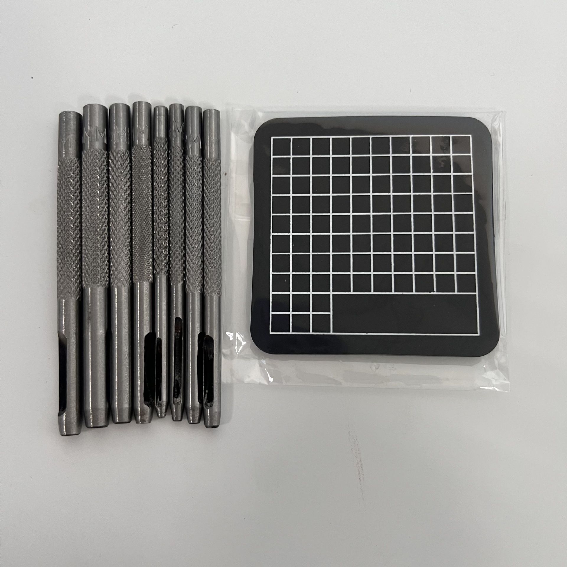 DIY cuero hecho a mano tallado forma herramienta aceite pluma sello cuchillo de corte punzonado