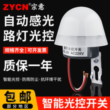 路灯光控自动开关AS-20控制器光感探头感应光线灯天黑自动亮220v