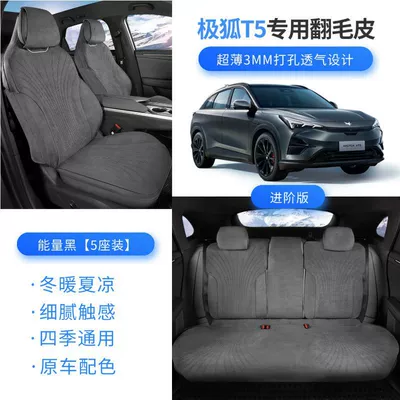 Seat cushion, seat cover – Model Arcfox Alpha T5/S5 Special - black-basic-model-backrest-side-bag-jihu-t5-26-models