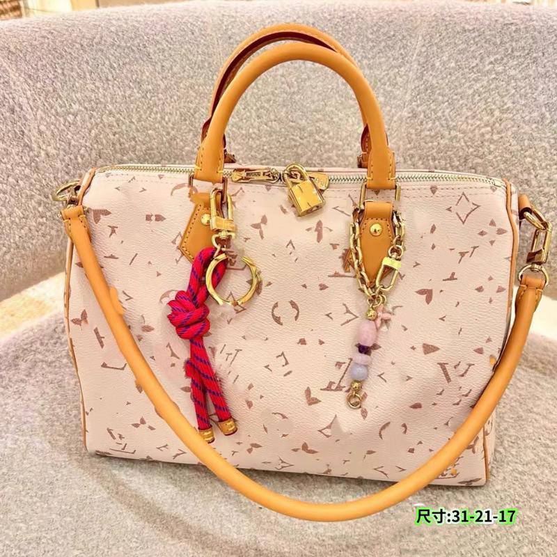 Cross-Border 2025 New Genuine Leather Boston Dune Pillow Bag Couple Style Handbag Travel Bag Single Shoulder Trendy Crossbody