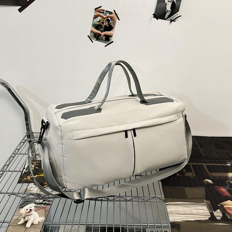Bolsa de viaje corto con almacenamiento de zapatos independiente, bolsa de ejercicio de gran capacidad de separación seca y húmeda, nueva bolsa de equipaje de otoño y invierno