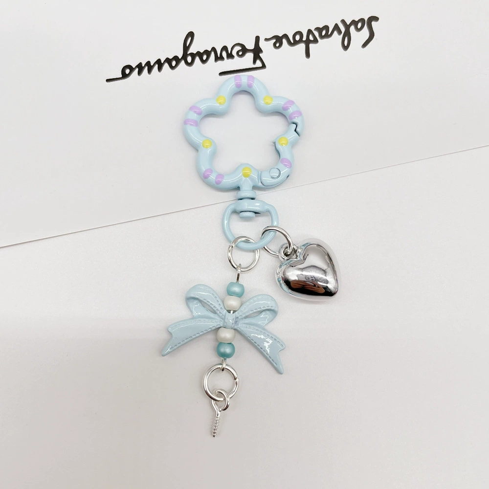 Universal keychain flower-shaped, accessories, flowered, DIY
