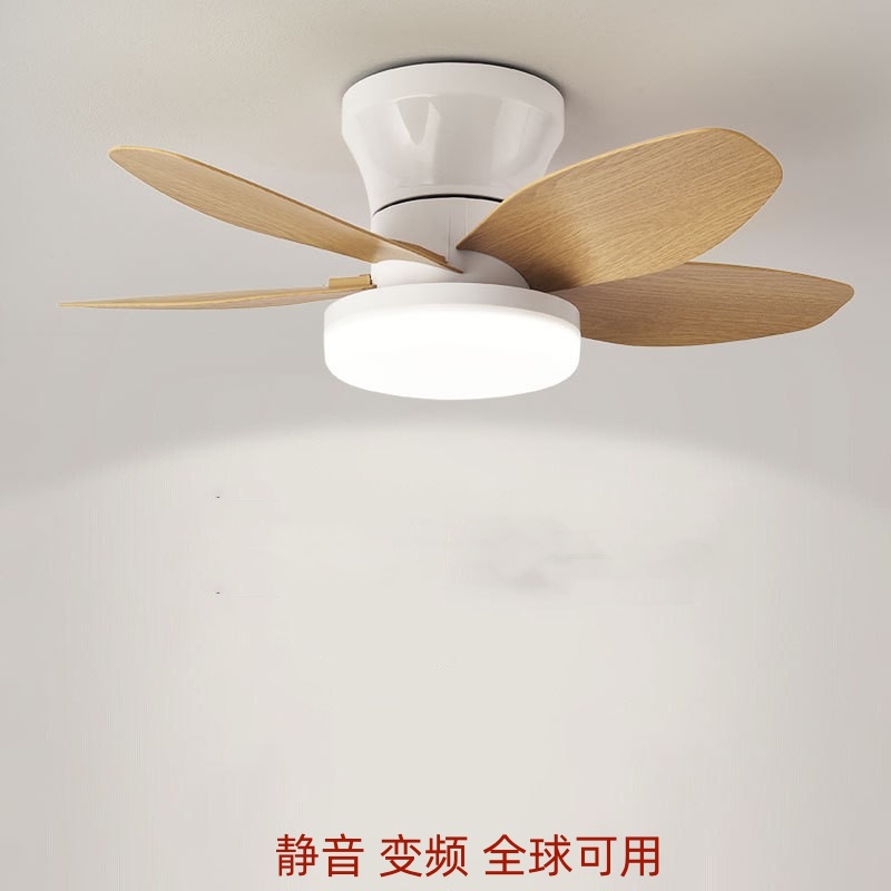 Low-floor bedroom ceiling fan lights dining room study ceiling fan lights mute frequency conversion living room lights daily regulations cross-border exclusive