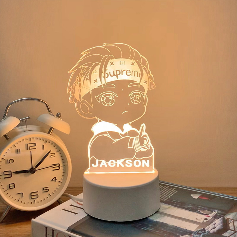 クリエイティブアクリル3d立体小夜灯誕生日プレゼント|undefined