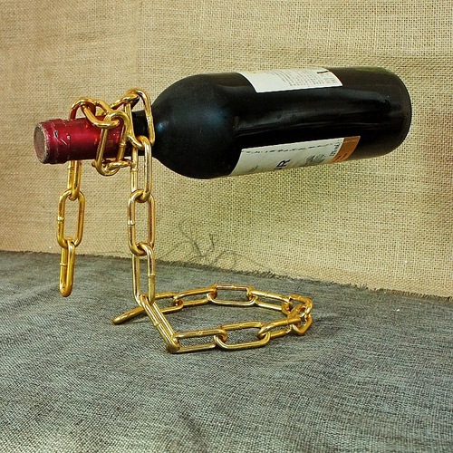 Home Kitchen Decorations Chain Wine Rack Magic Rope Wine Rack Crafts Kitchen Decorations Supplies 023