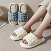 Cixi Younuo Shoe Industry 2024 new home slippers puffs step on shit and open home couple slippers wholesale
