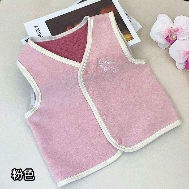 Chaleco caliente para niños 2024 nuevo otoño y invierno niñas niños primavera y otoño hombro de hombro universal