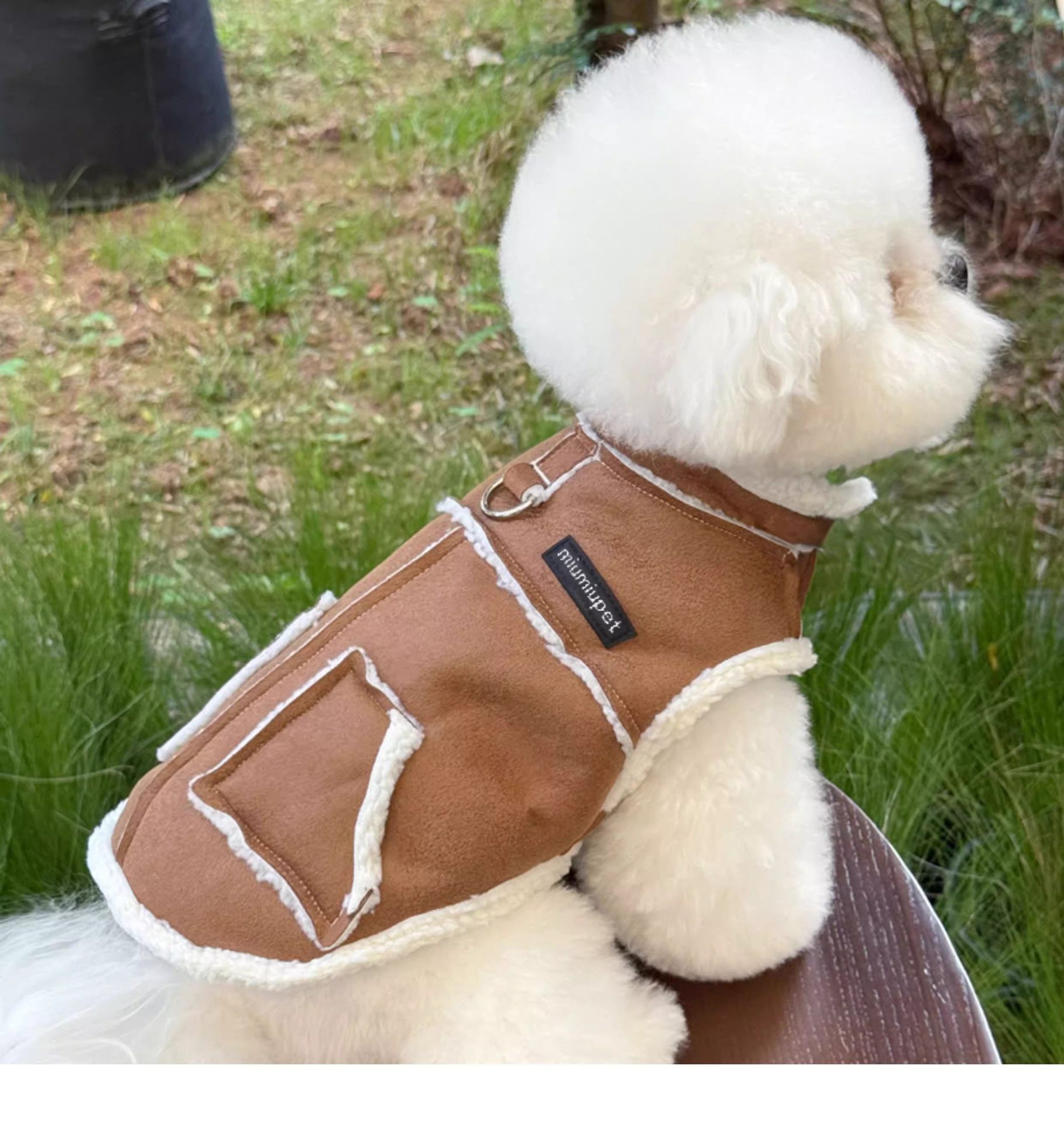 Moletom com capuz de inverno para cães pequenos bichon yorkshire_voghion.com
