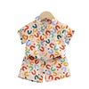 Children's shirt, summer set, sleeves for boys, 1-5 years, with short sleeve