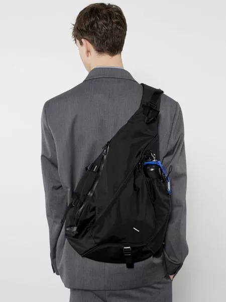 Cross-Border Japanese Style New Bow and Arrow Bag Oxford Cloth Men's Sports Cycling Shoulder Bag Functional Crossbody Bag Chest Bag Men