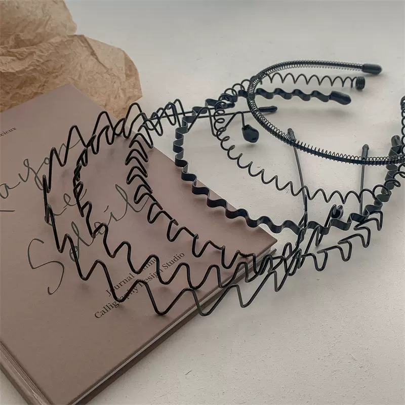 男士发箍潮男隐形压发背头波浪发窟头箍韩国洗脸运动发带捆发卡女