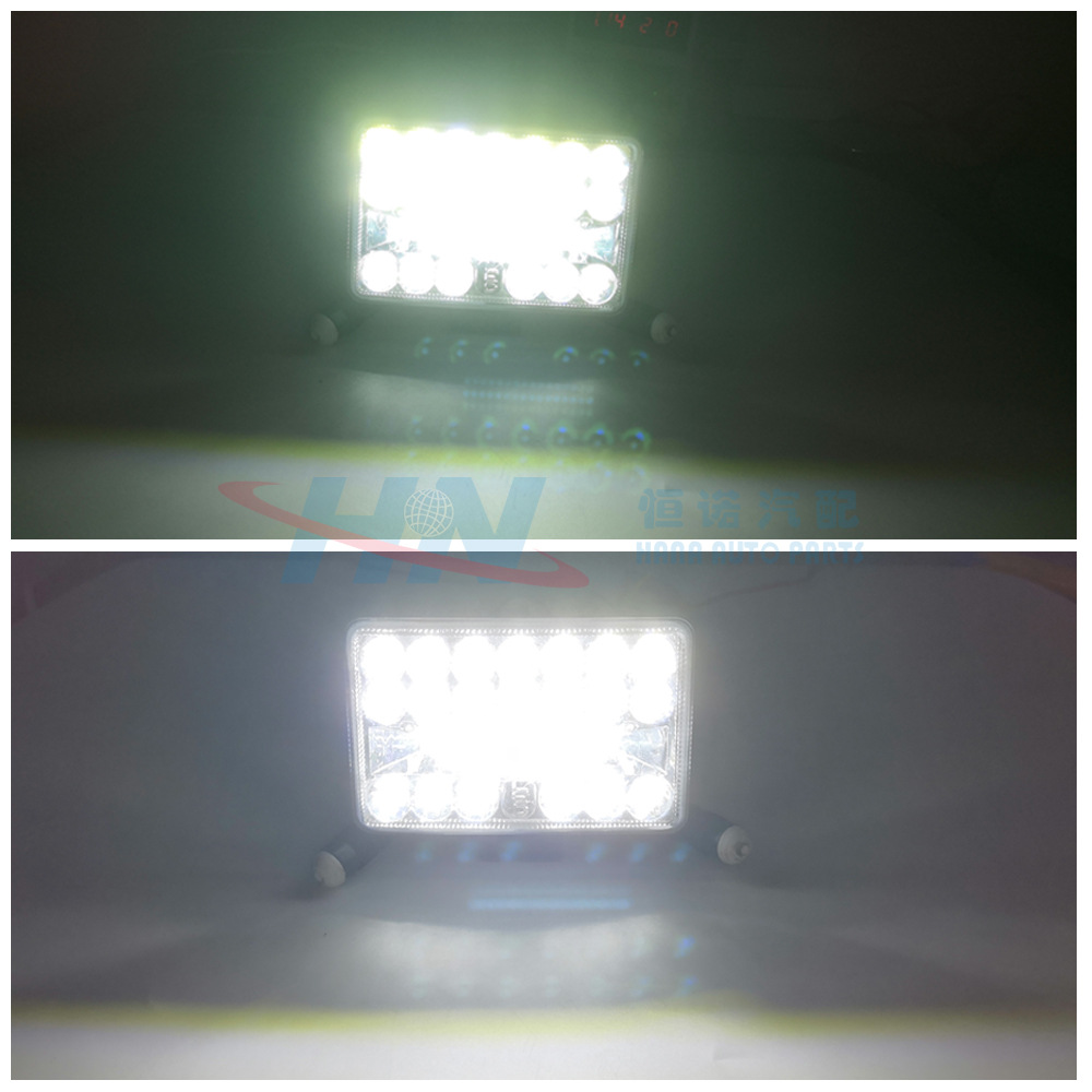 Coche LED luz de trabajo 7-pulgadas 45W cuadrado lejos y cerca de luz Pastor faro vehículo todoterreno superior parachoques delantero medio luz neta