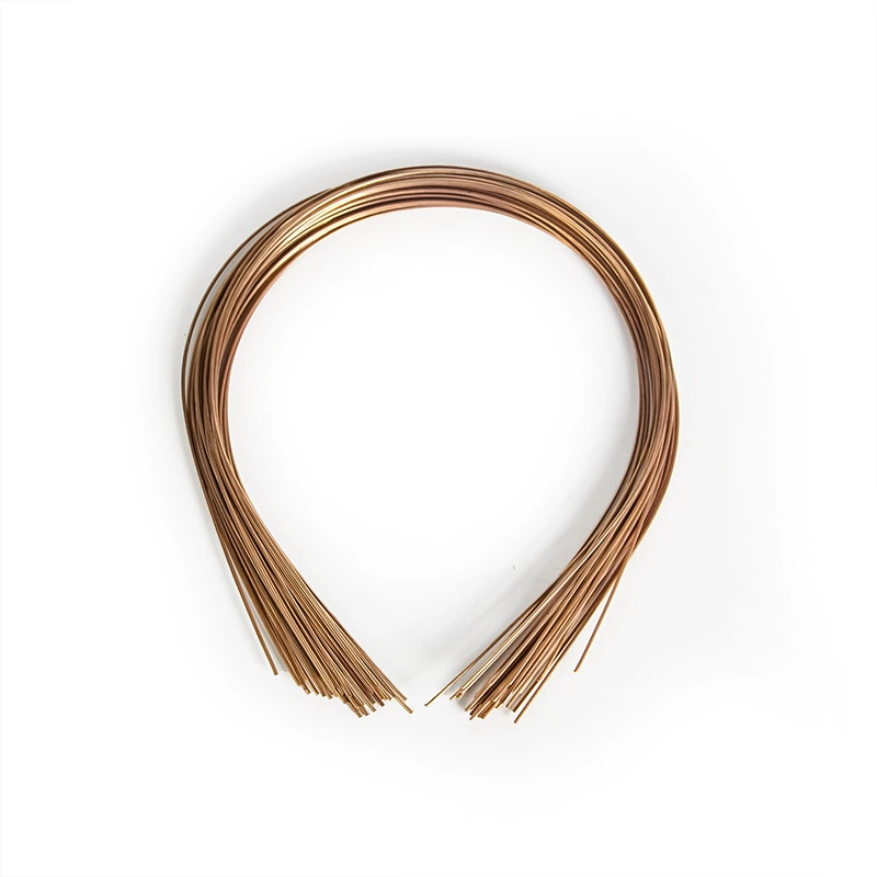 Copper-Plated Headband, Handmade Universal Fit, 12 cm Diameter, Includes 2 Transparent End Caps