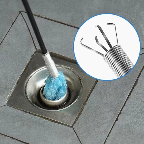 Four-claw pipe clearing, toilet clearing magic, toilet clearing magic claw household tool, sewer clearing tool