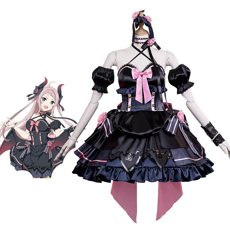 Женская юбка Lovelive Rakisaki Friends Club Demon Group Zhong Lanzhu 2D Cos Anime Game CG1865