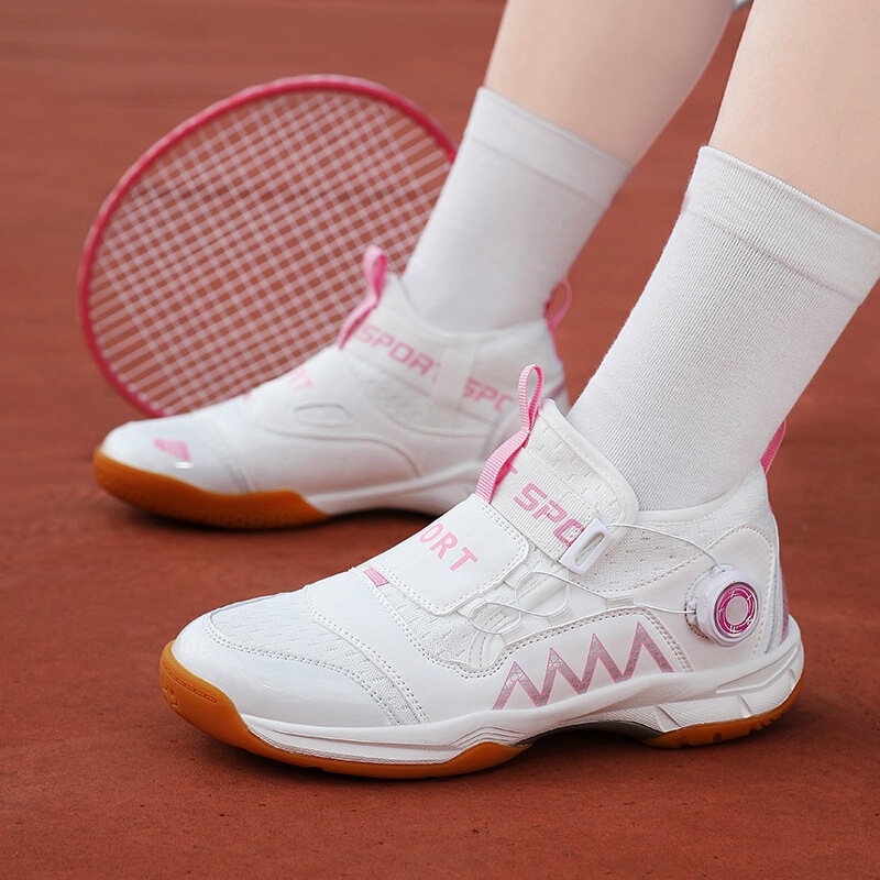 New Cross-Border Foreign Trade Badminton Shoes for Children, Professional Training Sports Shoes, Women's Youth Training Competition Tennis Shoes
