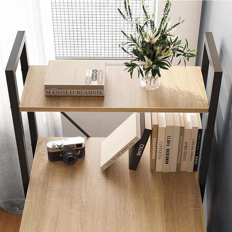 Escritorio simple para computadora en el hogar, dormitorio de escritorio, escritorio de oficina, casa de alquiler, hermoso y firme, estante multiusos, escritorio