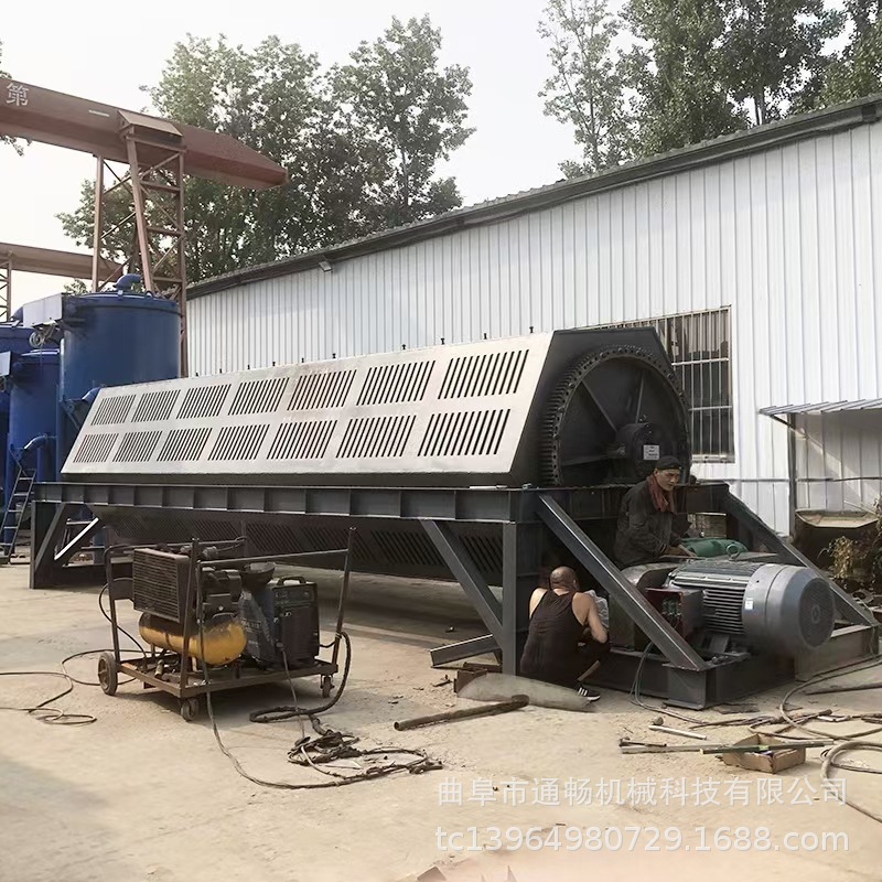 大型六角滚筒抛光机 鹅暖石倒角打磨机  火烧铁除锈机设备