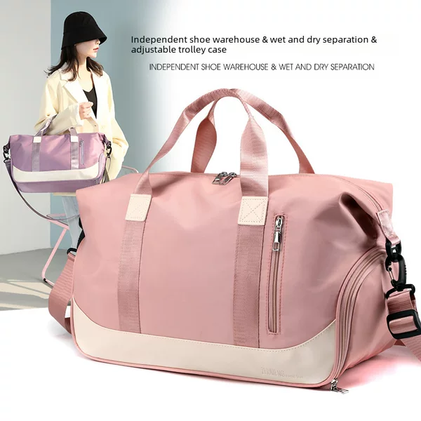 Fitness Bag Wholesale Large Capacity Portable Sports Swimming Yoga Short Trip Travel Bag Crossbody Bag Breathable and Waterproof