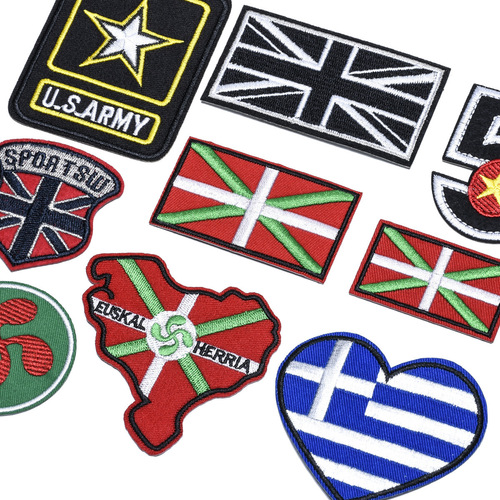 European and American Computer Embroidery Patch Popular Decoration Patch New European Standard Eco-friendly Embroidered Cloth Patch Embroidery Label