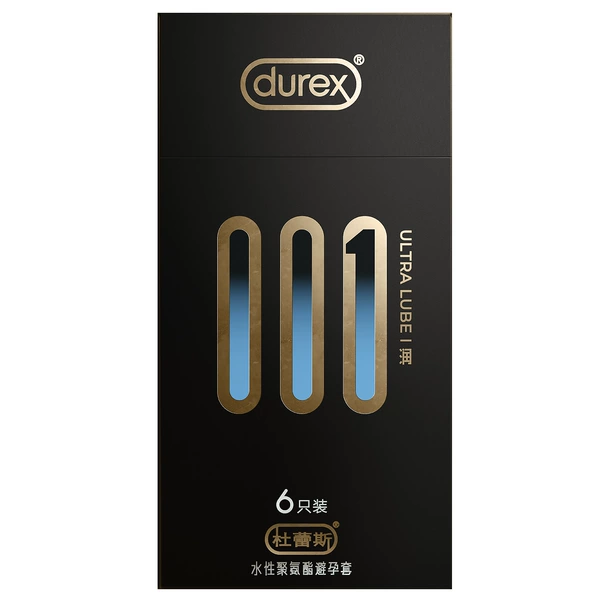 Durex 001 полиуретан с дополнительным увлажнением, 6 шт.