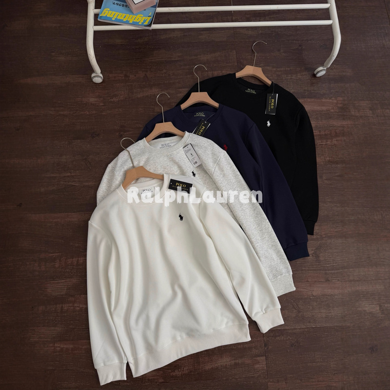 跨境Polo Ralph Lauren 小马Logo刺绣圆领套头卫衣 男女同款|undefined