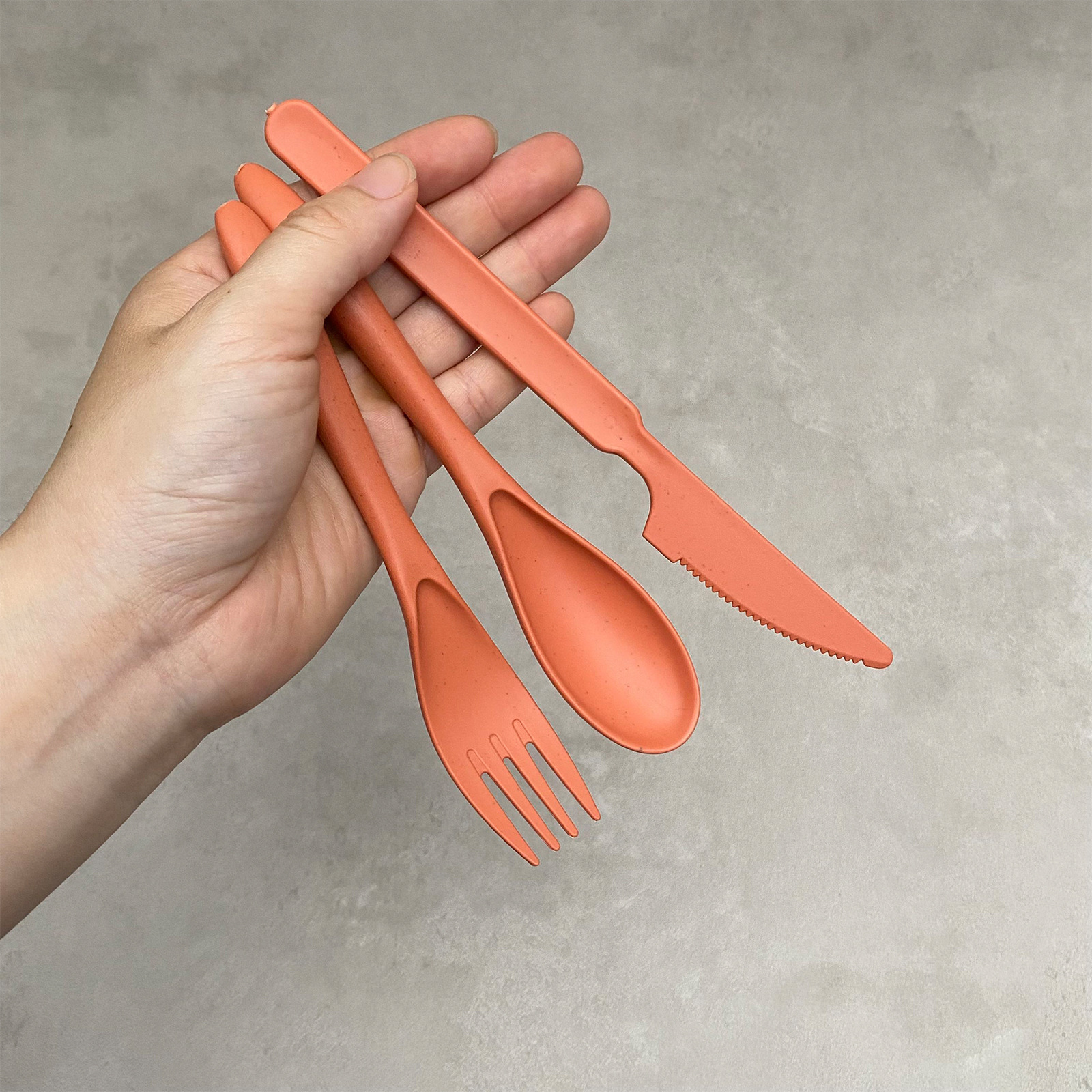 Three-piece Portable Storage Set, Plastic Daily-use Commercial Student Cutlery Gift Box Set_voghion.com