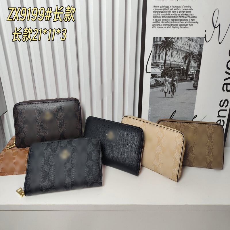 2024 Women's Wallet, Women's High-End Long Clutch Bag, Single Zipper, Large Capacity Coin Purse, Mobile Phone Bag, Horizontal Version 2024 Women's Wallet, Women's High-End Long Clutch Bag, Single Zipper, Large Capacity Coin Purse, Mobile Phone Bag, Horizontal Version