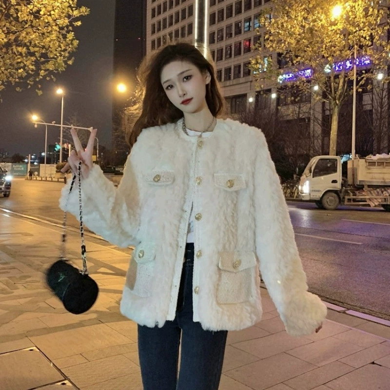 Модная теплая куртка, западный стиль, стиль Chanel, увеличенная толщина