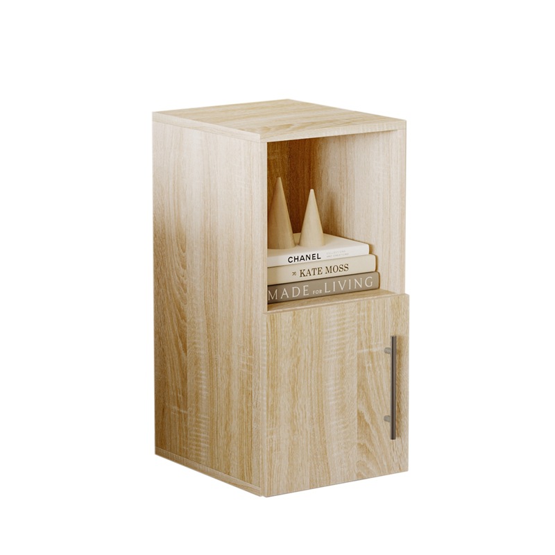 Nordic simple mesita de noche gabinete de color roble mesita de noche gabinete pequeño apartamento dormitorio mesita de noche