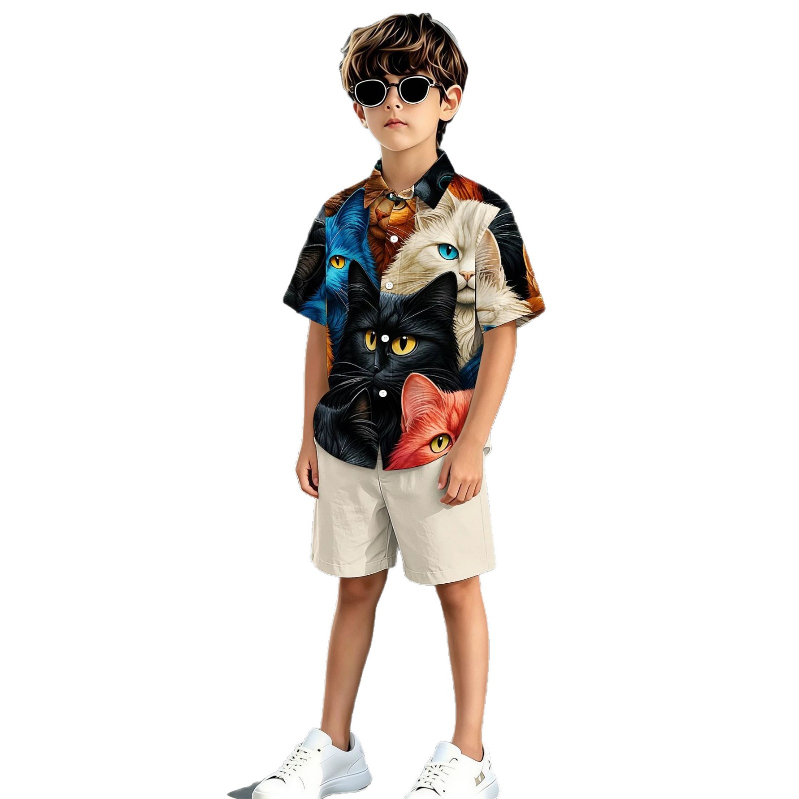 New Of Diverse 3D Printed Patterns For Older Boys' Shirts And Shorts, Direct From The Factory,_voghion.com
