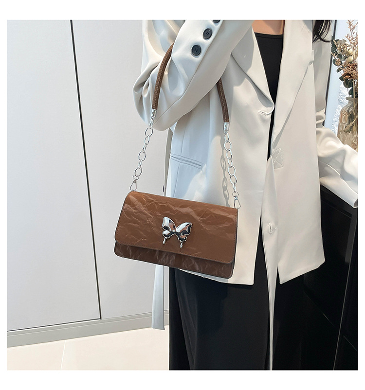 Modische und einfache Schleife Handheld Unterarm Damen 2024 Neue Stil Kette Mode Single Schulter Pendler Kleine Quadrat_voghion.com