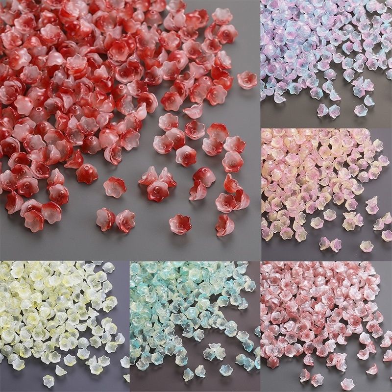 铃铛花蕊花心风铃花托琉璃DIY手工发簪制作古风耳环配件材料