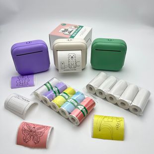 Small portable thermal photo printer wireless mini printer wrong label printer