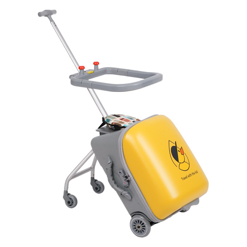 Qbox Kidsren's Suitcase Kidsren Can Mount Pull Rod Walking Baby Artifact Stroller Baby Password Cross-Border Fashion