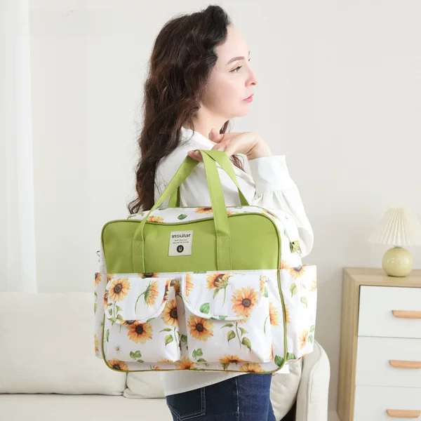 Yinxiuli Multifunctional Cross-Body Mommy Bag for Pregnant Women, Fashionable Waterproof Mother and Baby Bag, Portable Maternity Bag, Mother Bag Cross-Border