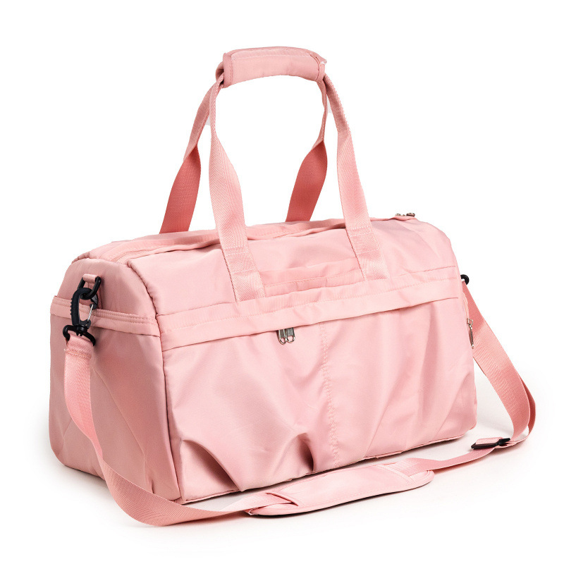 Bolsa de fitness transfronteriza en stock con zapatos de compartimiento bolsa deportiva de viaje impermeable bolsa portátil con manga de barra de tracción de yoga