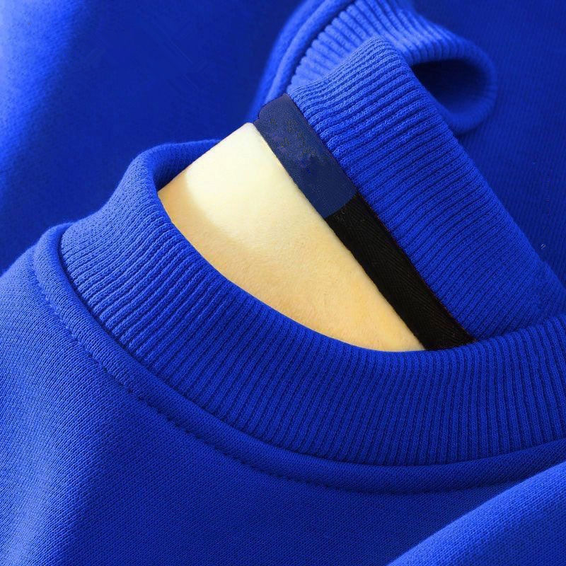 Klein blue fleece-lined sweater men's 2023 new autumn and winter warm coat design sense long sleeve upper clothes 12 Klein blue fleece-lined sweater men's 2023 new autumn and winter warm coat design sense long sleeve upper clothes 12