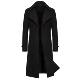 [M-4XL] Cross-border 2024 Fall/Winter Long Double-breasted Windbreaker Men's Wool Coat Slim Fit Wool Coat Men