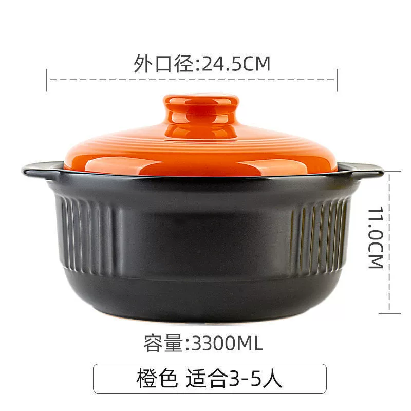 Wholesale Kangshu Sand Pot with high temperature -resistant stew cooker Japanese -style home soup pot Minghuo directly burned ceramic pot large -capacity soup pot