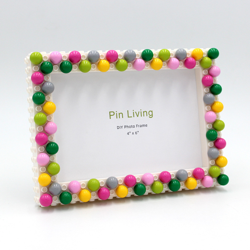 Spelling memory candy style DIY children's photo frame photo wall handmade creative activities gift posture parent-child photo frame table