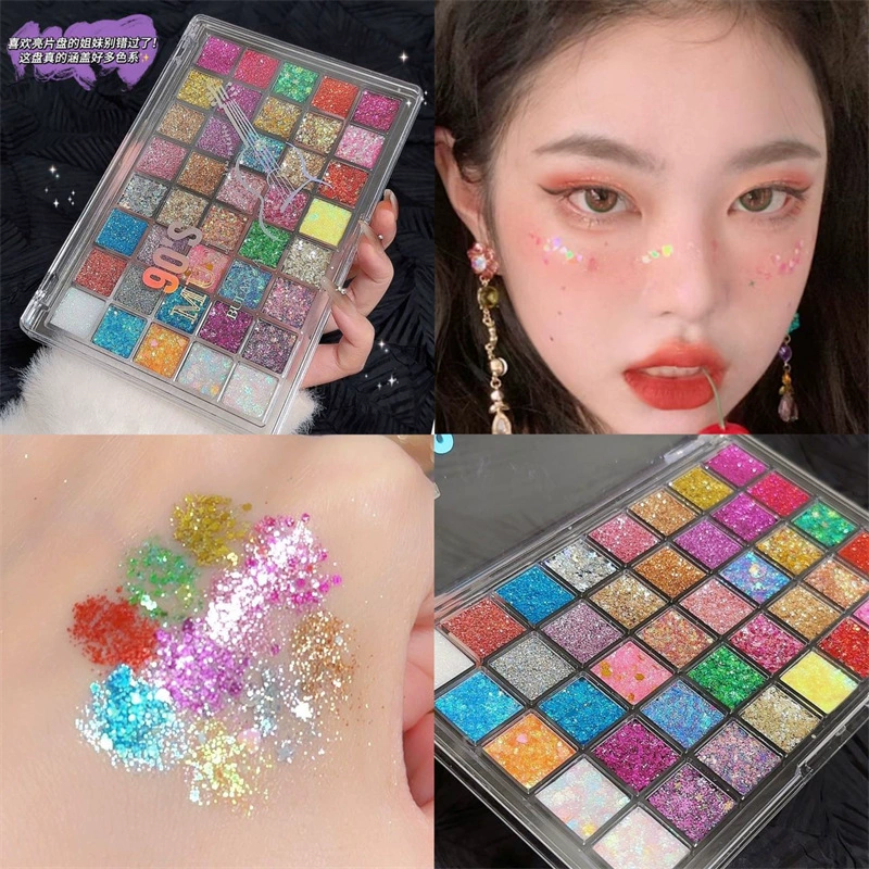 Блестящие ногти с sequins, блестящие прозрачные матовые тени для век, 25 оттенков, землистые тона, оптика