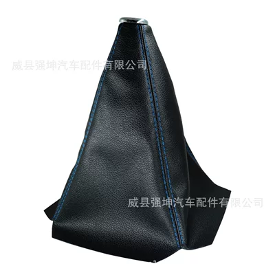 Cab and accessories Universal Accessories Gear Shift - black-leather-bright-blue-linered