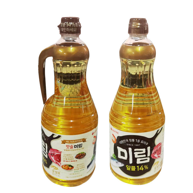 整箱韩国乐天味林料酒韩式料酒1.8L*6瓶味淋增色增味大容量餐饮用