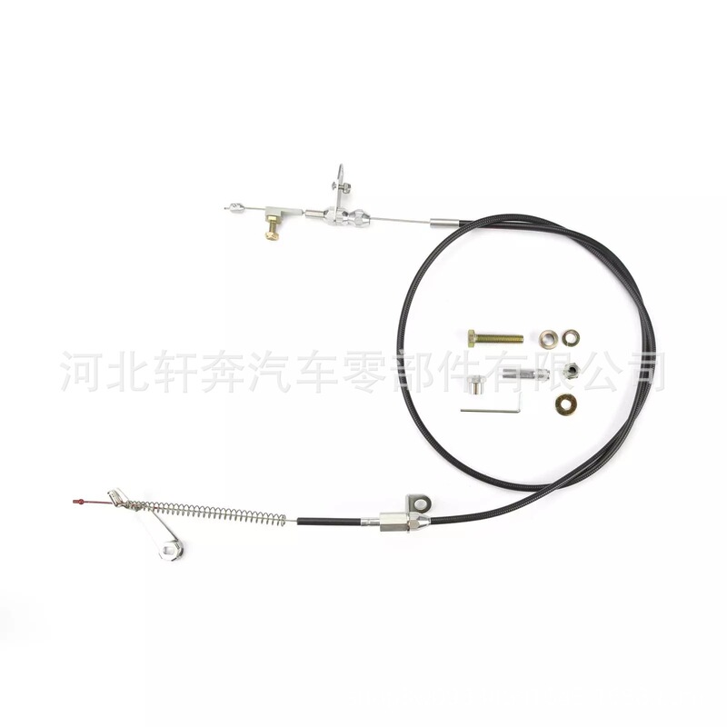 KD-2AODU Black Kickdown Cable Kit Braided for High-tech Ford Aod Variator